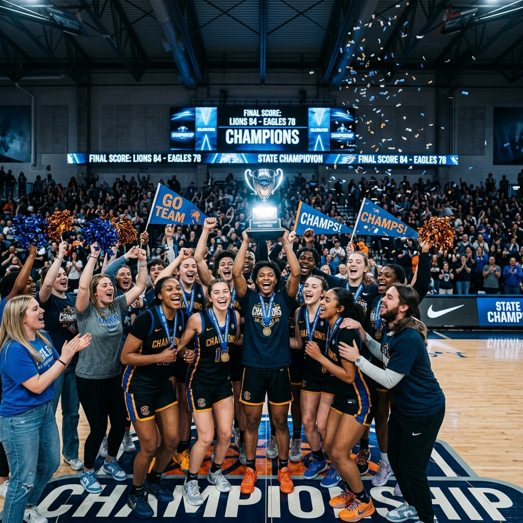 Équipe et supporters célébrant la victoire lors du championnat LifeSport